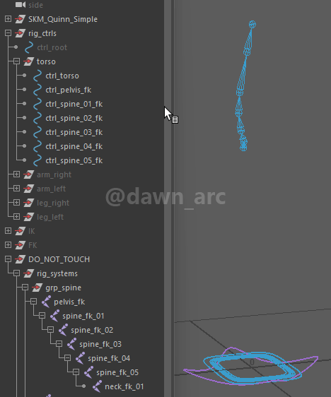 [Maya]Rigging 09 - Spine FK